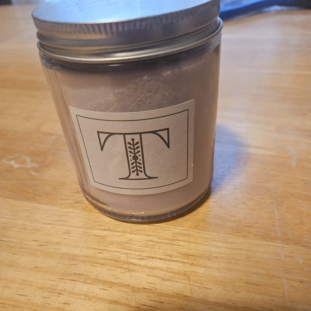 Purple Candle with T